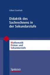 book Didaktik des Sachrechnens in der Sekundarstufe