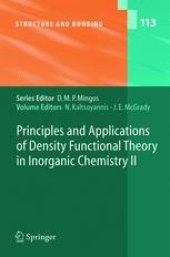book Principles and Applications of Density Functional Theory in Inorganic Chemistry II