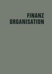 book Finanzorganisation: Finanzielle Unternehmensführung