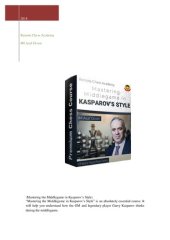 book Mastering The Middlegame In Kasparov's Style