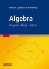 book Algebra: Gruppen – Ringe – Körper