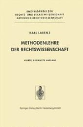 book Methodenlehre der Rechtswissenschaft