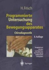 book Programmierte Untersuchung des Bewegungsapparates: Chirodiagnostik