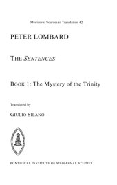 book The Sentences: Book 1: The Mystery of the Trinity