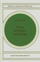 book Tense, Attitudes, and Scope