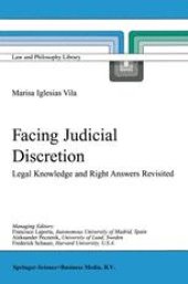 book Facing Judicial Discretion: Legal Knowledge and Right Answers Revisited