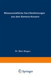 book Wissenschaftliche Veröffentlichungen aus dem Siemens-Konzern