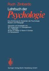 book Lehrbuch der Psychologie: Eine Einführung für Studenten der Psychologie, Medizin und Pädagogik