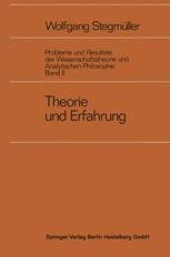 book Theorie und Erfahrung