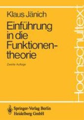 book Einführung in die Funktionentheorie