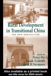 book Rural Development in Transitional China: The New Agriculture