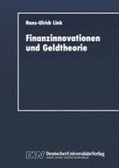 book Finanzinnovationen und Geldtheorie