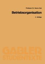 book Betriebsorganisation