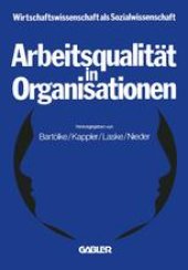 book Arbeitsqualität in Organisationen