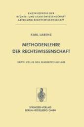 book Methodenlehre der Rechtswissenschaft