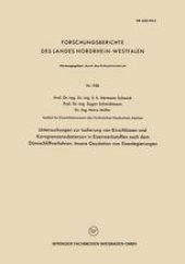 book Untersuchngen zur Isolierung von Einschlüssen und Korngrenzensubstanzen in Eisenwerkstoffen nach dem Dünnschliffverfahren. Innere Oxydation von Eisenlegierungen