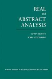 book Real and Abstract Analysis: A modern treatment of the theory of functions of a real variable