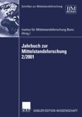 book Jahrbuch zur Mittelstandsforschung 2/2001