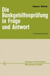 book Die Bankgehilfenprüfung in Frage und Antwort