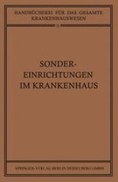 book Sondereinrichtungen im Krankenhaus