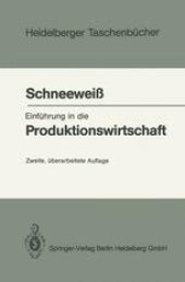 book Einführung in die Produktionswirtschaft