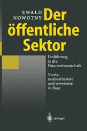 book Der öffentliche Sektor: Einführung in die Finanzwissenschaft