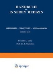 book Grenzgebiete — Vergiftungen — Generalregister