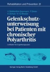 book Gelenkschutzunterweisung bei Patienten mit chronischer Polyarthritis: Leitfaden für Ergotherapeuten