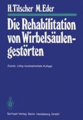 book Die Rehabilitation von Wirbelsäulengestörten