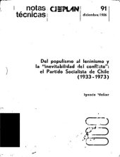 book Del populismo al leninismo y la "inevitabilidad del conflicto": el Partido Socialista de Chile (1933-1973)