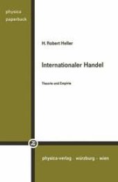 book Internationaler Handel: Theorie und Empirie