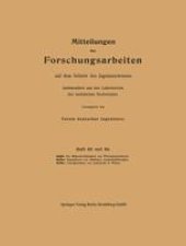 book Mitteilungen über Forschungsarbeiten auf dem Gebiete des Ingenieurwesens: insbesondere aus den Laboratorien der technischen Hochschulen