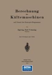 book Berechnung der Kältemaschinen auf Grund der Entropie-Diagramme