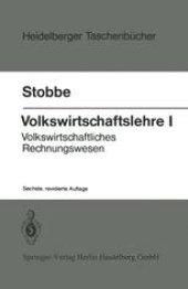 book Volkswirtschaftslehre I: Volkswirtschaftliches Rechnungswesen