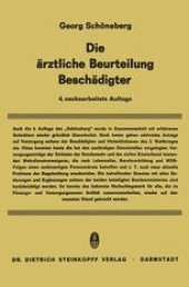 book Die Ärztliche Beurteilung Beschädigter