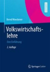 book Volkswirtschaftslehre: Eine Einführung