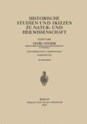 book Historische Studien und Skizzen zu Natur- und Heilwissenschaft: Festgabe