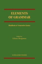 book Elements of Grammar: Handbook in Generative Syntax