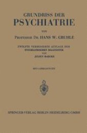 book Grundriss der Psychiatrie