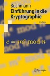 book Einführung in die Kryptographie