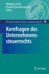 book Kernfragen des Unternehmenssteuerrechts