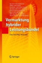 book Vermarktung hybrider Leistungsbündel: Das ServPay-Konzept