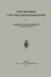 book Psychiatrie und Strafrechtsreform