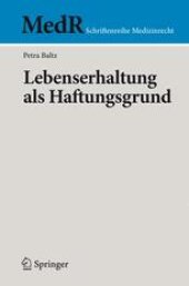 book Lebenserhaltung als Haftungsgrund