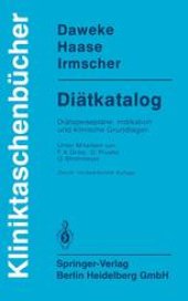 book Diätkatalog: Diätspeisepläne, Indikation und klinische Grundlagen