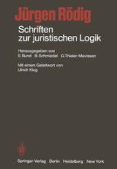 book Schriften zur juristischen Logik