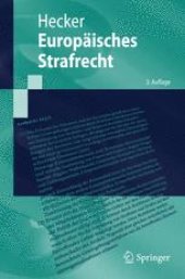 book Europäisches Strafrecht