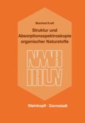 book Struktur und Absorptionsspektroskopie Organischer Naturstoffe