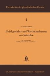 book Gleichgewichts- und Wachstumsformen von Kristallen