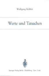 book Werte und Tatsachen